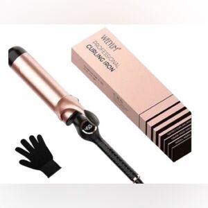 WEEYUM Professional Curling Iron 2” Barrel Wand Ceramic Rose Gold NWT